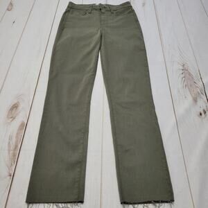 Paige Hoxton slim sierra green high rise jeans pants